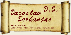 Daroslav Sarkanjac vizit kartica